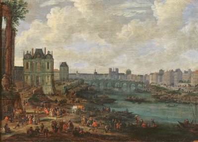 Die Seine und La Porte de la Conférence, ca. 1689 von Pieter, I Casteels